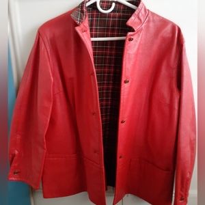 Vintage Coach Bonnie Cashin Design Sills and Co. Orange Leather Jacket M/L 60s